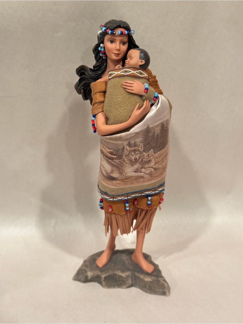The Ashton-Drake Galleries Native American “In Love's Protecting Arms" 1st Issue